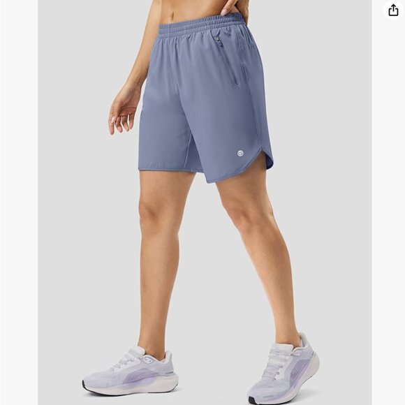 NWT G Gradual 7" Athletic Running Shorts Zipper Pockets Lightweigt Size Large - Picture 2 of 6